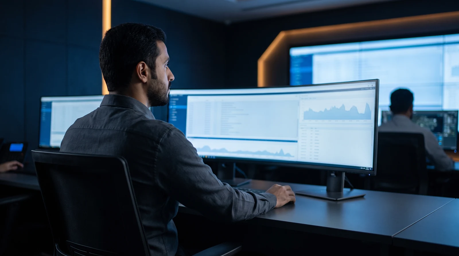 Illustrative Saudi Cyber service scene